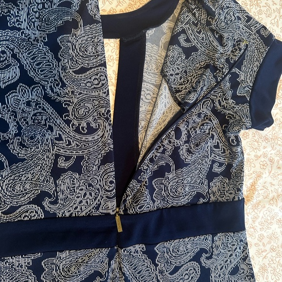 Michael Kors Paisley Short Sleeve Shift Dress Women’s Size S - Picture 11 of 12